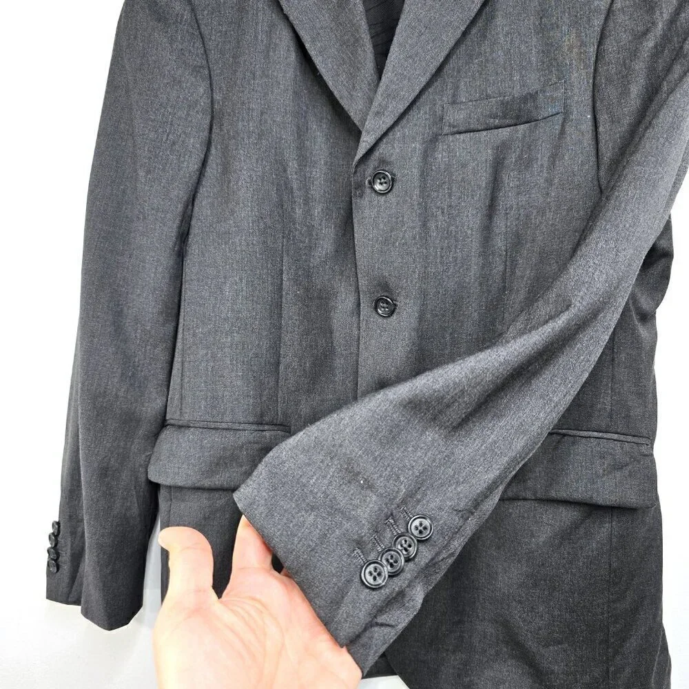 Banana Republic Modern Fit Suit Wool Jacket in Gray 38S
